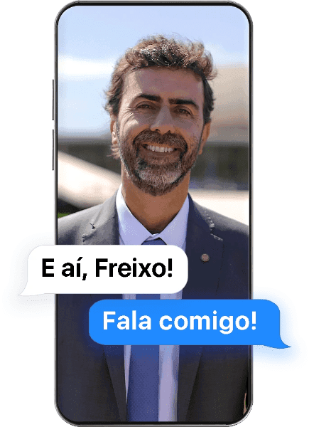Fala comigo - Marcelo Freixo - Clique para acessar o canal do WhatsApp